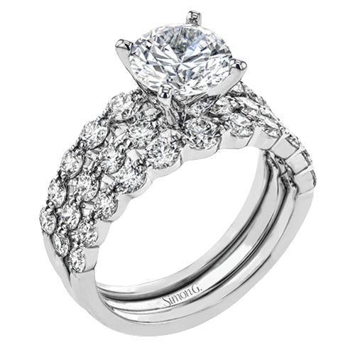 Wedding Set in 18k Gold with Diamonds
