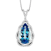 Color Pendant in 18k Gold with Diamonds
