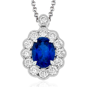 Color Pendant in 18k Gold with Diamonds
