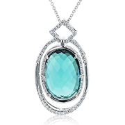 Color Pendant in 18k Gold with Diamonds
