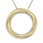 Pendant in 18k Gold with Diamonds