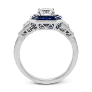 Engagement Ring in 18k Gold with Diamonds