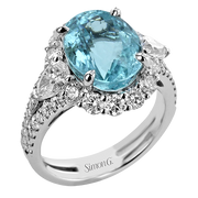Color Ring in 18k Gold with Diamonds