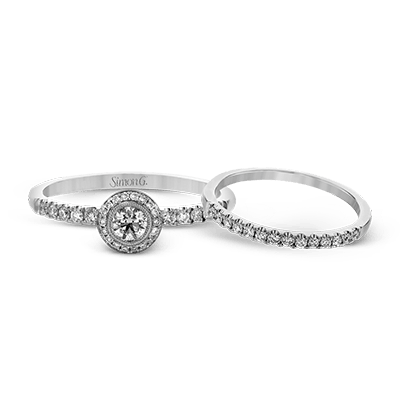 Wedding Set in 18k Gold with Diamonds