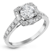 Engagement Ring in 18k Gold with Diamonds