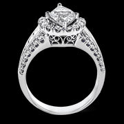 Engagement Ring in 18k Gold with Diamonds