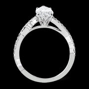 Engagement Ring in 18k Gold with Diamonds