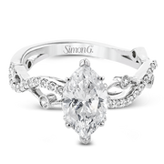 Bague de fiançailles en or 18 carats avec diamants