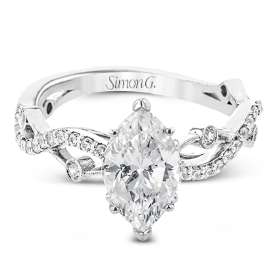 Bague de fiançailles en or 18 carats avec diamants