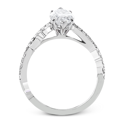 Bague de fiançailles en or 18 carats avec diamants