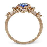 Color Ring in 18k Gold with Diamonds