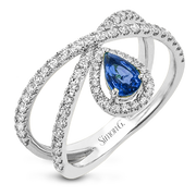 Color Ring in 18k Gold with Diamonds
