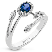 Color Ring in 18k Gold with Diamonds