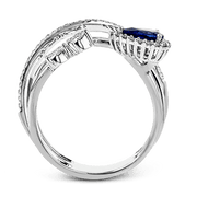 Color Ring in 18k Gold with Diamonds
