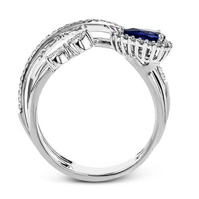 Color Ring in 18k Gold with Diamonds