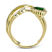 Color Ring in 18k Gold with Diamonds