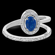 Color Ring in 18k Gold with Diamonds