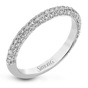 Wedding Band in 18k Gold with Diamonds