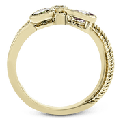 Color Ring in 18k Gold with Diamonds