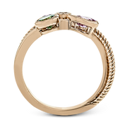 Color Ring in 18k Gold with Diamonds