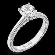 Engagement Ring in 18k Gold with Diamonds