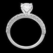 Engagement Ring in 18k Gold with Diamonds