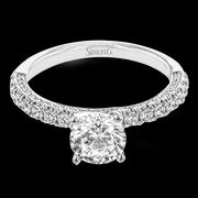 Engagement Ring in 18k Gold with Diamonds