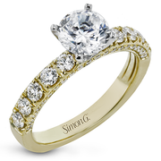 Engagement Ring in 18k Gold with Diamonds