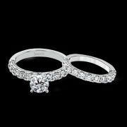 Engagement Ring in 18k Gold with Diamonds