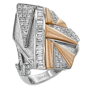Right Hand Ring in 18k Gold with Diamonds