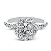 Engagement Ring in 18k Gold with Diamonds