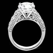 Engagement Ring in 18k Gold with Diamonds