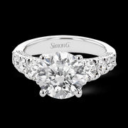 Engagement Ring in 18k Gold with Diamonds