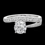 Engagement Ring in 18k Gold with Diamonds