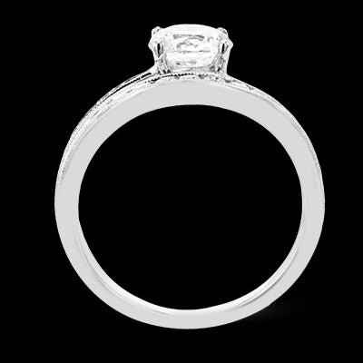 Engagement Ring in 18k Gold with Diamonds