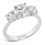 Engagement Ring in 18k Gold with Diamonds