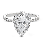 Engagement Ring in 18k Gold with Diamonds