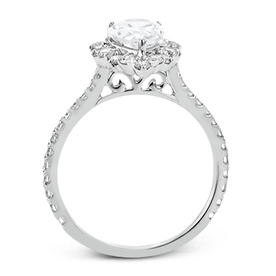 Engagement Ring in 18k Gold with Diamonds
