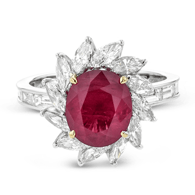 Color Ring in Platinum