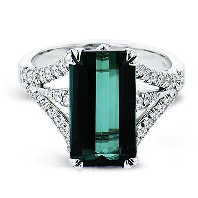 Color Ring in 18k Gold with Diamonds