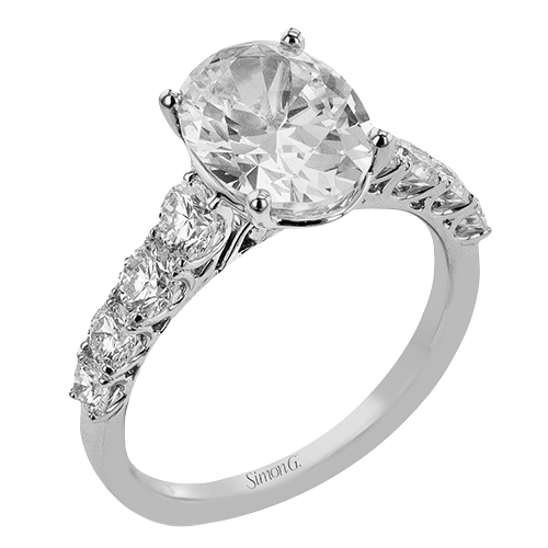 Bague de fiançailles en or 18 carats avec diamants