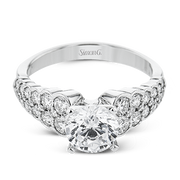 Engagement Ring in 18k Gold with Diamonds