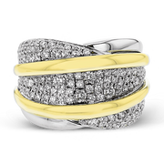 Right Hand Ring in 18k Gold with Diamonds