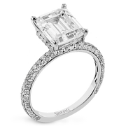 Bague de fiançailles en or 18 carats avec diamants