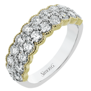 Anniversary Ring in 18k Gold with Diamonds