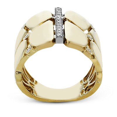 Right Hand Ring in 18k Gold with Diamonds