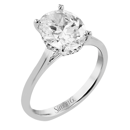 Bague de fiançailles en or 18 carats avec diamants