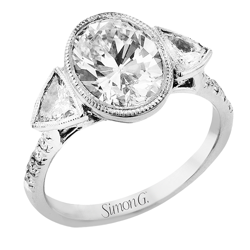 Bague de fiançailles en or 18 carats avec diamants