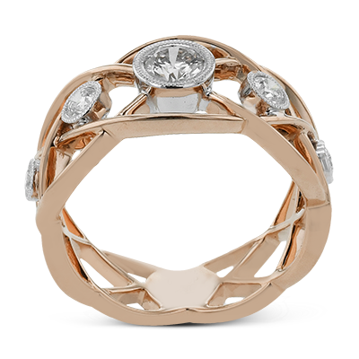 Right Hand Ring in 18k Gold with Diamonds