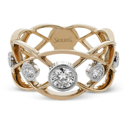 Right Hand Ring in 18k Gold with Diamonds